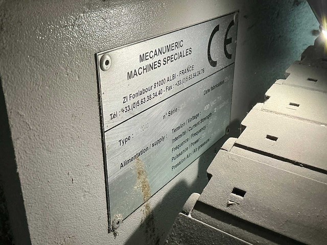 2001 mecanuméric m2040sl portaalfreesmachine - afbeelding 2 van  12
