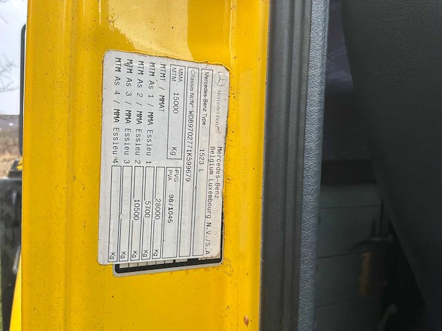 2001 mercedes takelwagen - afbeelding 28 van  47