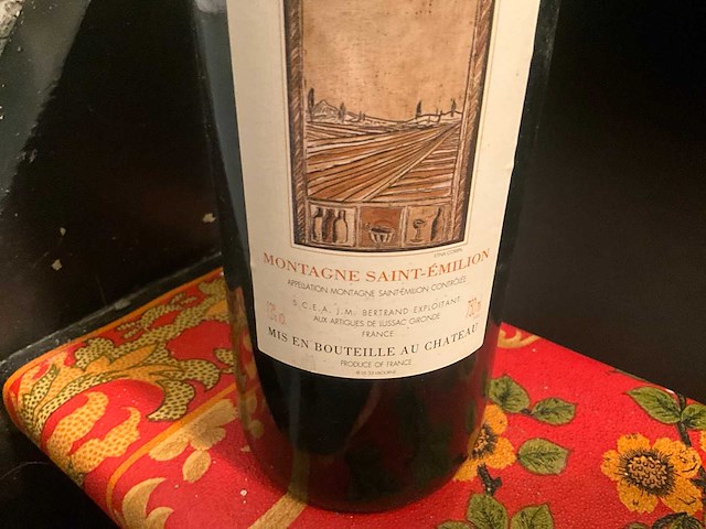 2001 montagne saint-emilion chateau bechereau rode wijn (10x) - afbeelding 3 van  5