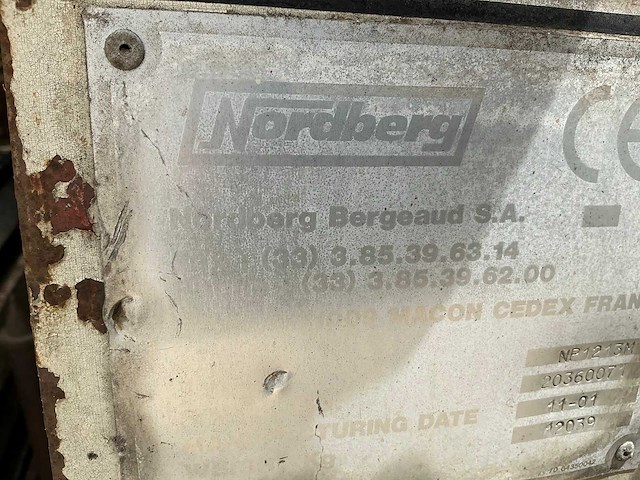 2001 nordberg np1213m breker - afbeelding 6 van  8