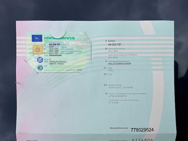 2001 opel astra personenauto - afbeelding 11 van  17