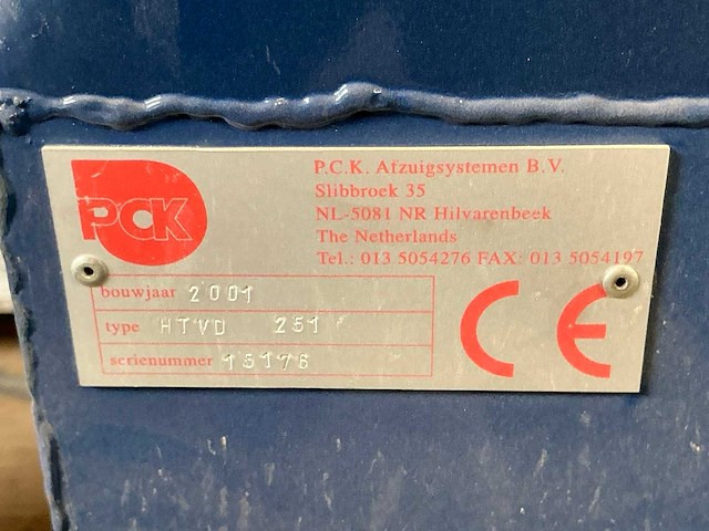 2001 pck htvd 251 filterafzuiginstallatie - afbeelding 3 van  3