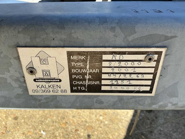 2001 rd 2/2000 geremde aanhangwagen - afbeelding 6 van  8