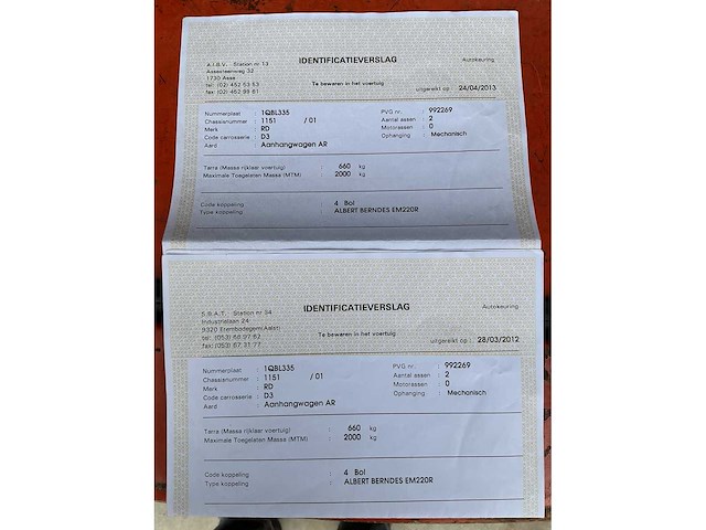 2001 rd 2/2000 geremde aanhangwagen - afbeelding 7 van  9