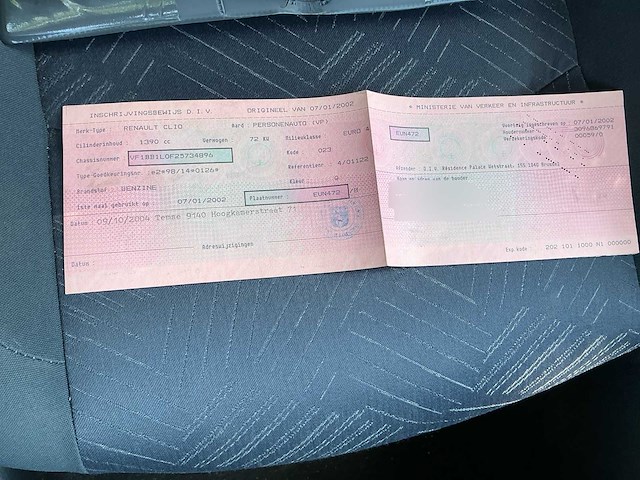 2001 renault clio b personenauto - afbeelding 28 van  41