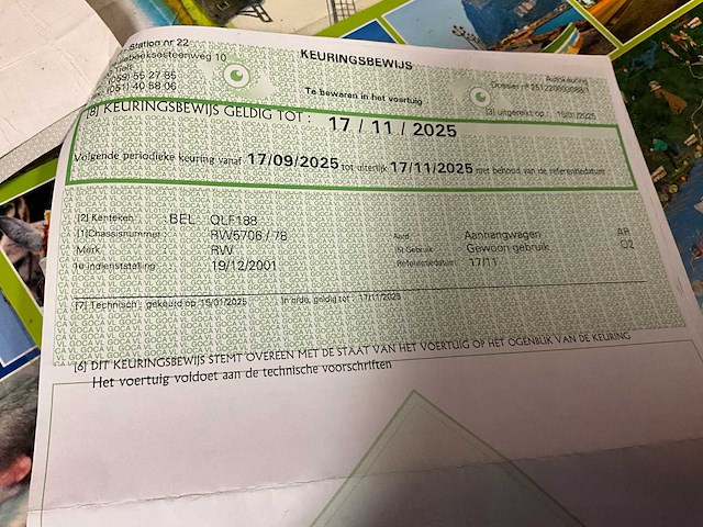 2001 rw trailer 2500k aanhangwagen - afbeelding 25 van  32