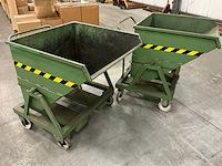 2001 sall (lenaerts- blommaert) lt450 silo-/kiepcontainer (2x) - afbeelding 1 van  13