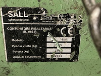 2001 sall (lenaerts- blommaert) lt450 silo-/kiepcontainer (2x) - afbeelding 11 van  13