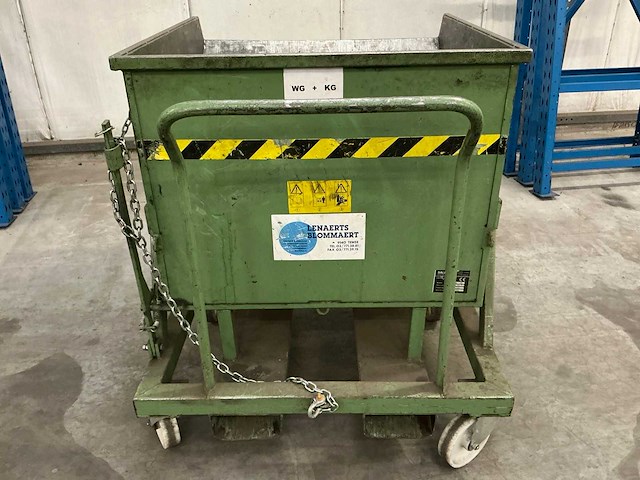 2001 sall (lenaerts- blommaert) lt450 silo-/kiepcontainer - afbeelding 4 van  6