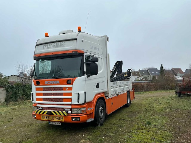 2001 scania gb4x2/6 vrachtwagen + kraan - afbeelding 1 van  47
