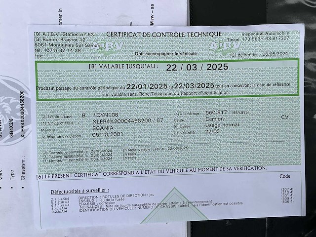 2001 scania gb4x2/6 vrachtwagen + kraan - afbeelding 38 van  47