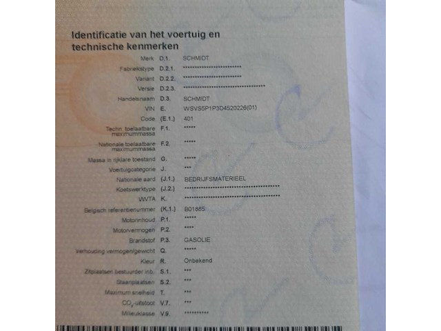 2001 schmidt cleango 400 straatveegmachine - afbeelding 16 van  28
