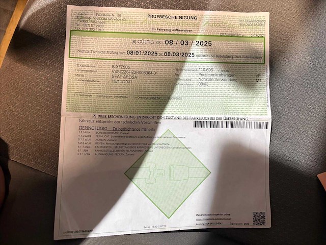 2001 seat arosa auto - afbeelding 11 van  21