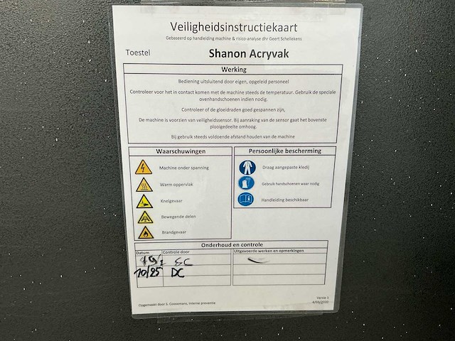 2001 shannon hrp300 kunststof-buig machine - afbeelding 4 van  14