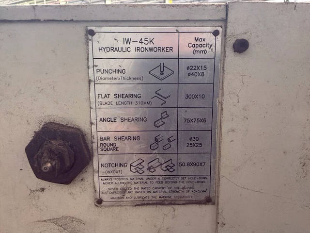 2001 sunrise iw-45k pons- knipmachine - afbeelding 4 van  13