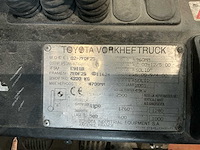 2001 toyota 02-7fdf25 vorkheftruck - afbeelding 13 van  20