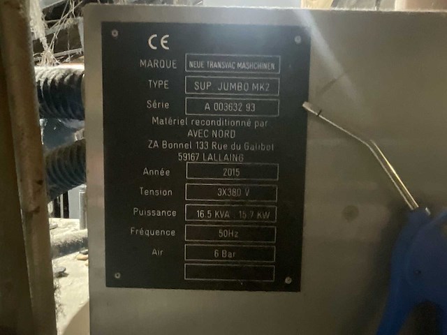 2001 valvan balling systems valvan hydraulische press + unit transvac sup jumbo mk2 hydraulische pers, compactor line en transvac unit - afbeelding 11 van  24