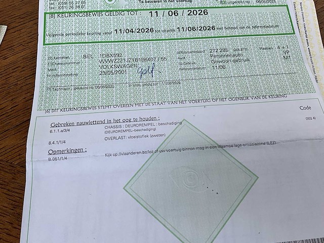 2001 volkswagen golf personenauto - afbeelding 7 van  17