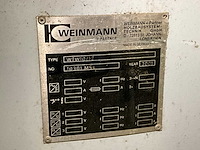2001 weinmann wtw10/12 vlindertafel/keertafel - afbeelding 3 van  16