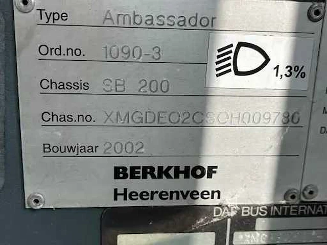 2002 - ambassador - berkhof - touringcar - afbeelding 8 van  22