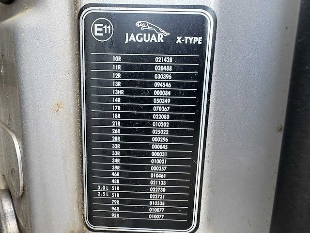2002 - jaguar - x-type - 2.5 v6 executive - car - afbeelding 8 van  10