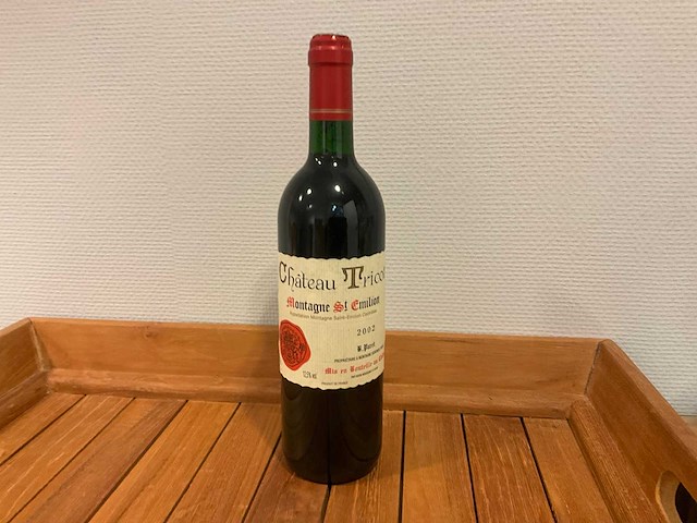 2002 château tricot montagne st. emilion rode wijn (10x) - afbeelding 1 van  4