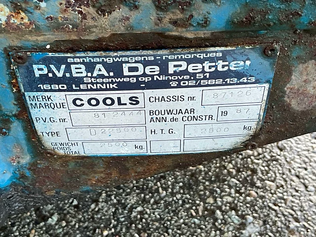 2002 cools d2/2500 aanhangwagen - afbeelding 5 van  18