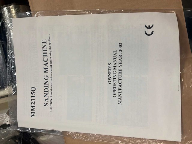 2002 drelux mm2315q bandschuurmachine - afbeelding 4 van  5