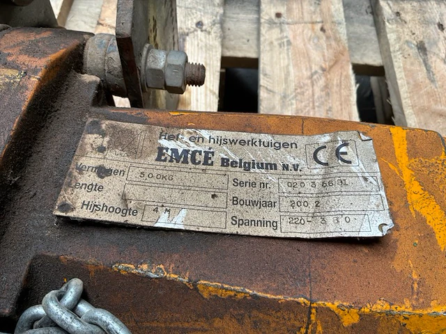2002 emce elektrische kettingtakel/lier - afbeelding 7 van  7