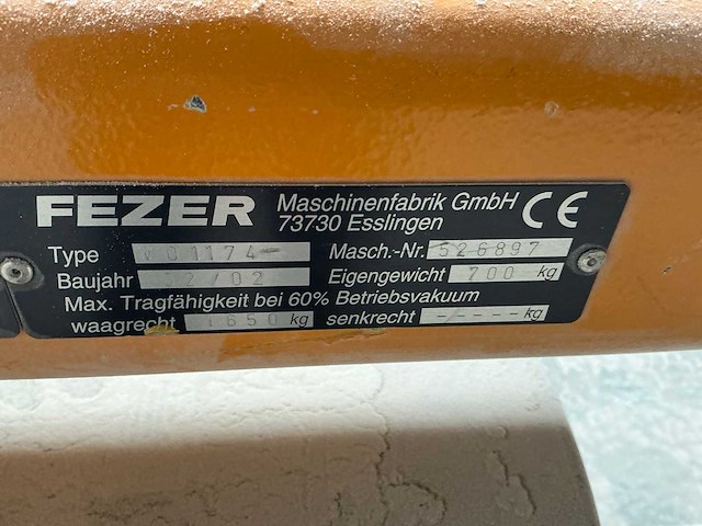 2002 fezer v01174 vacuümheffer - afbeelding 12 van  12