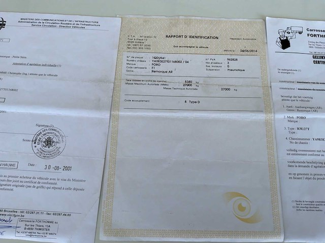 2002 forthomme / foro r3e/27t veetrailer - afbeelding 26 van  38