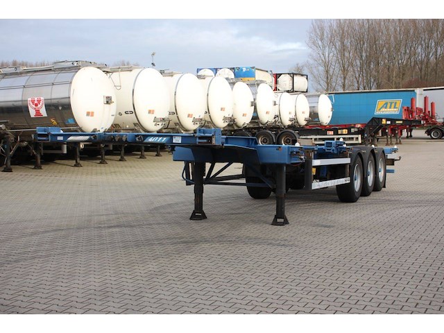 2002 groenewegen 40ft hc-chassis, bpw+drum, liftaxle - afbeelding 1 van  1