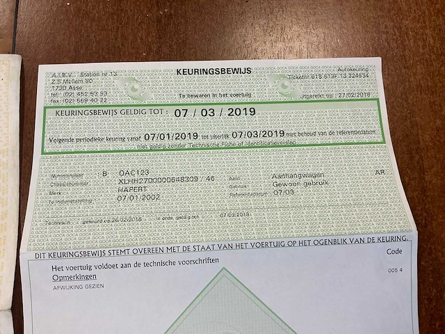 2002 hapert h2700 kiepaanhangwagen - afbeelding 3 van  13