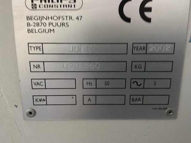 2002 hess technology julia kouddruklijmmachines - afbeelding 5 van  10