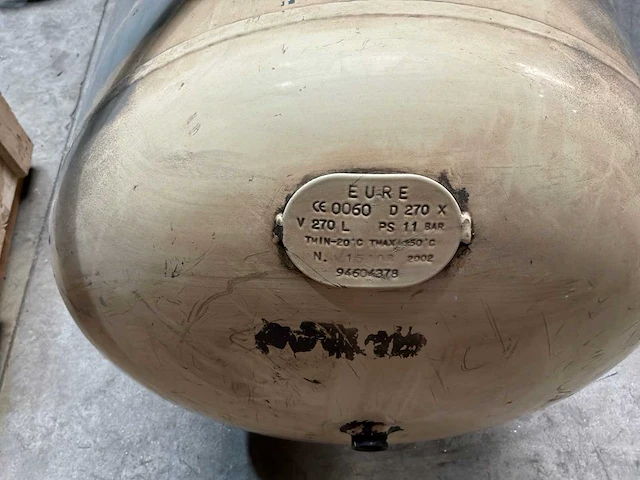 2002 ingersoll-rand euro20 schroefcompressor - persluchttank – 270 l – 11 bar - afbeelding 26 van  28