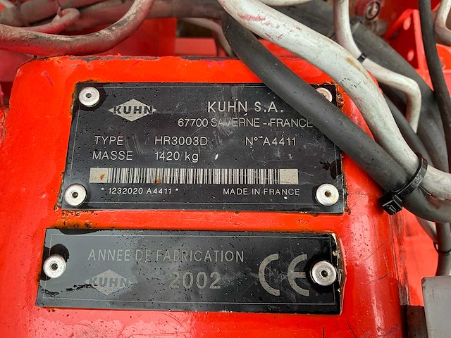 2002 kuhn semis hr3003d zaaibedcombinatie - afbeelding 3 van  11