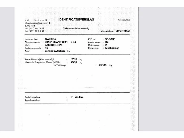 2002 lamborghini premium 1100 dt - tractor - afbeelding 28 van  35