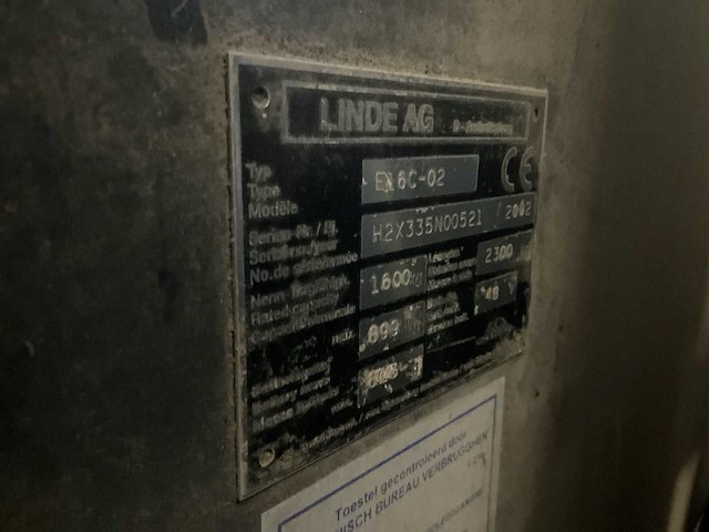 2002 linde e16c-02 elektrische heftruck - afbeelding 26 van  39