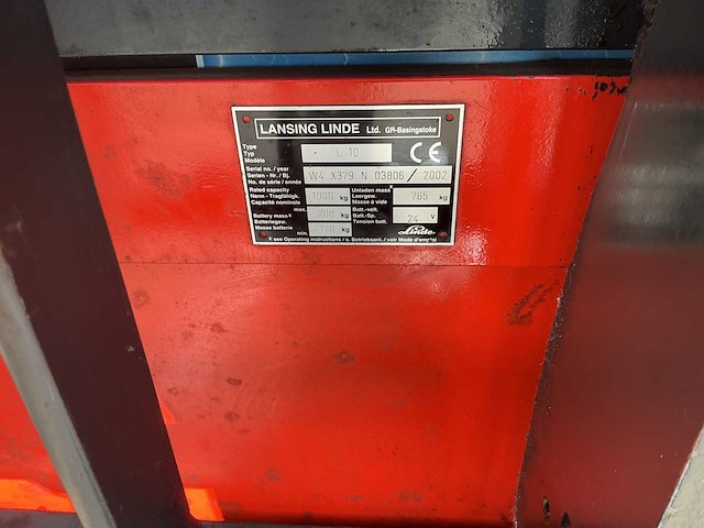 2002 linde l10 stapelaar - afbeelding 6 van  8