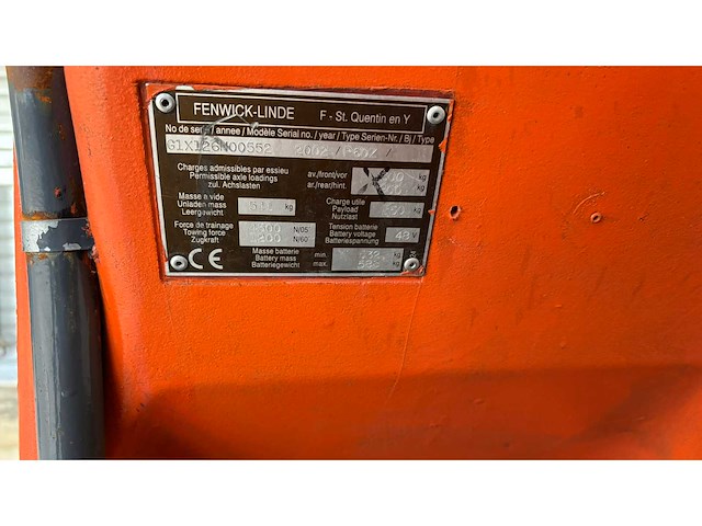 2002 linde p60z electrische trekker - functioneel - afbeelding 2 van  6