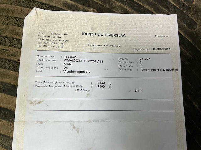 2002 man l20 bedrijfswagen - afbeelding 14 van  21