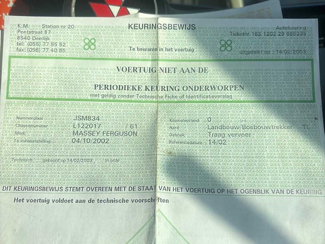 2002 massey ferguson 8240 vierwielaangedreven landbouwtractor - afbeelding 12 van  14