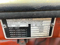2002 mercedes-benz 814 de vrachtwagen - afbeelding 20 van  51