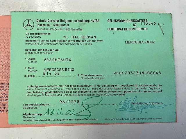 2002 mercedes-benz 814 de vrachtwagen - afbeelding 42 van  51