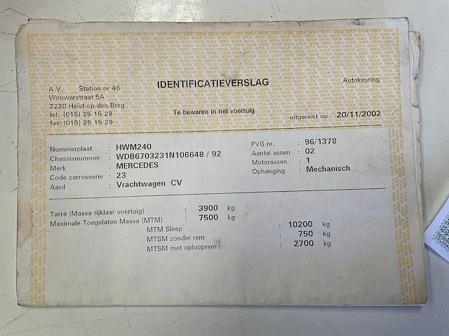 2002 mercedes-benz 814 de vrachtwagen - afbeelding 43 van  51