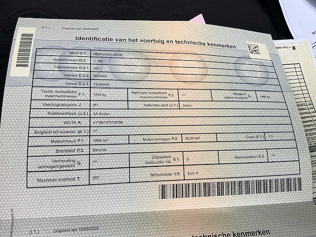 2002 mercedes benz c180 - personenauto - afbeelding 14 van  21
