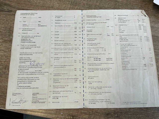 2002 opel astra cabriolet - afbeelding 33 van  36