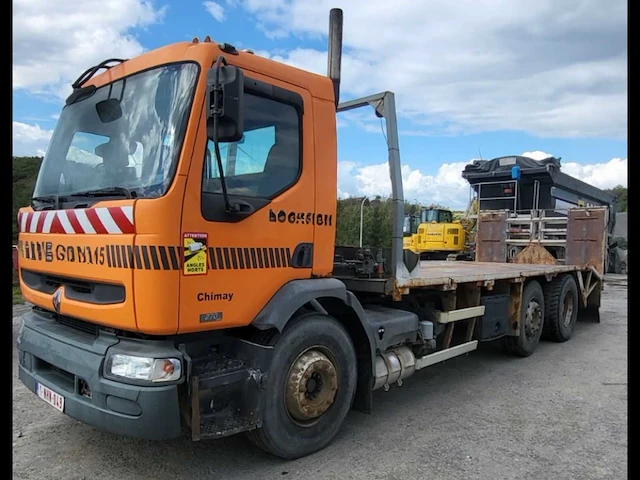 2002 renault kerax platte laadwagen - afbeelding 1 van  16