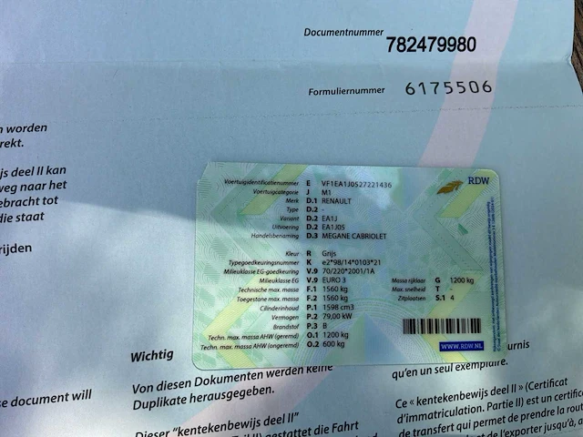 2002 renault megane cabriolet 1.6 16v auto - afbeelding 39 van  54