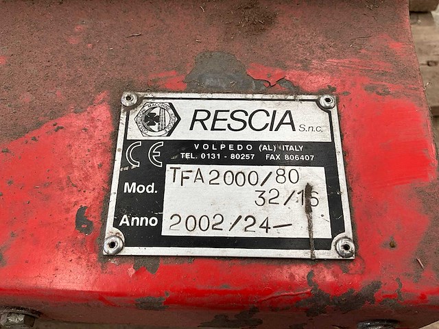 2002 rescia tfa2000/80 klepelmaaier - afbeelding 9 van  10